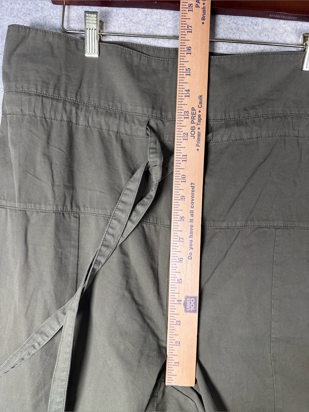 Banana Republic The White Lotus Olive Green Oversized Fisherman Drawstring Pants - Picture 4 of 12